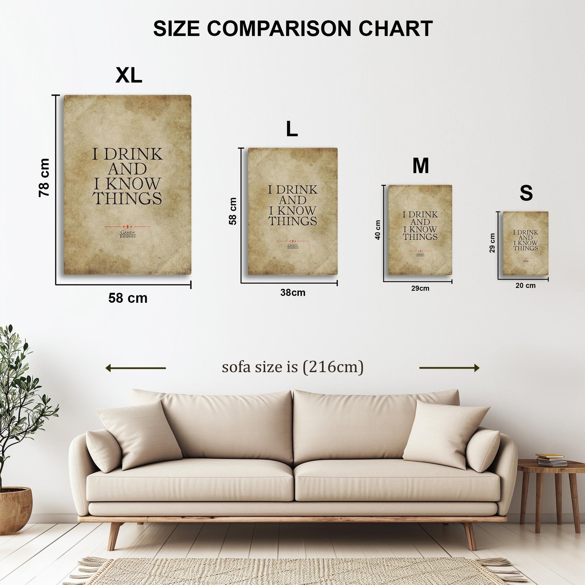 I Drink And I Know Things metal poster