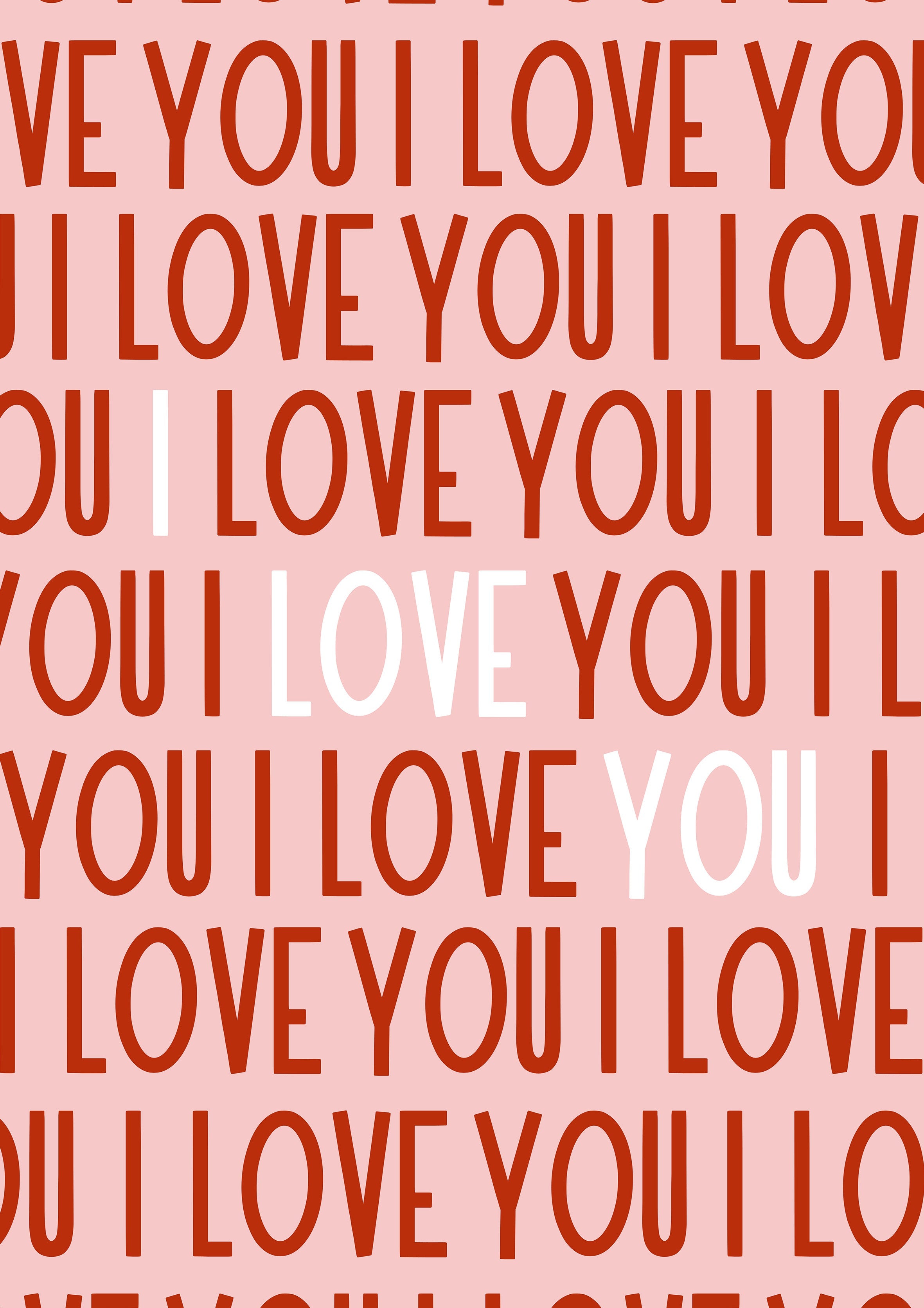 I Love You metal poster artwork