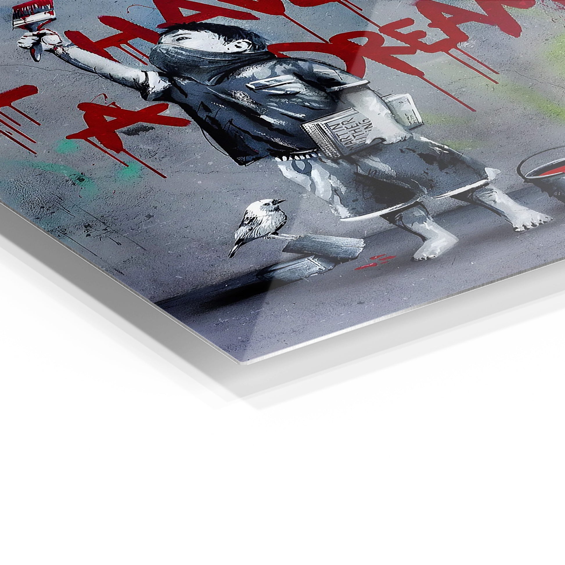 I Have A Dream metal wall art in a modern interior