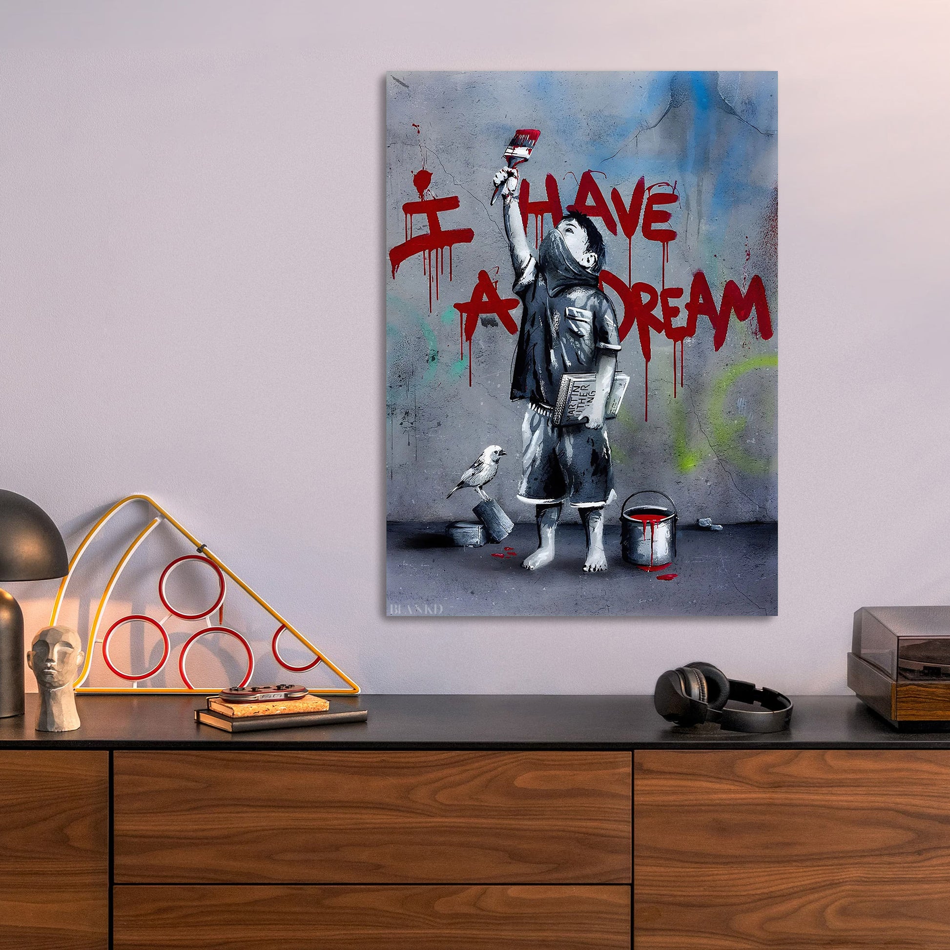 I Have A Dream metal poster size comparison
