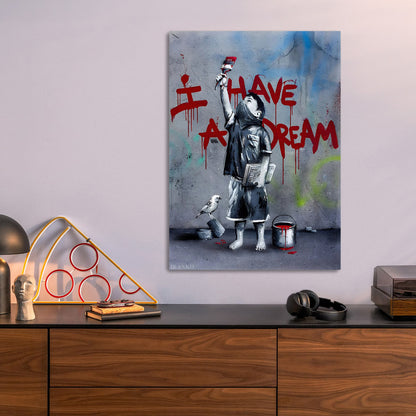 I Have A Dream metal poster size comparison