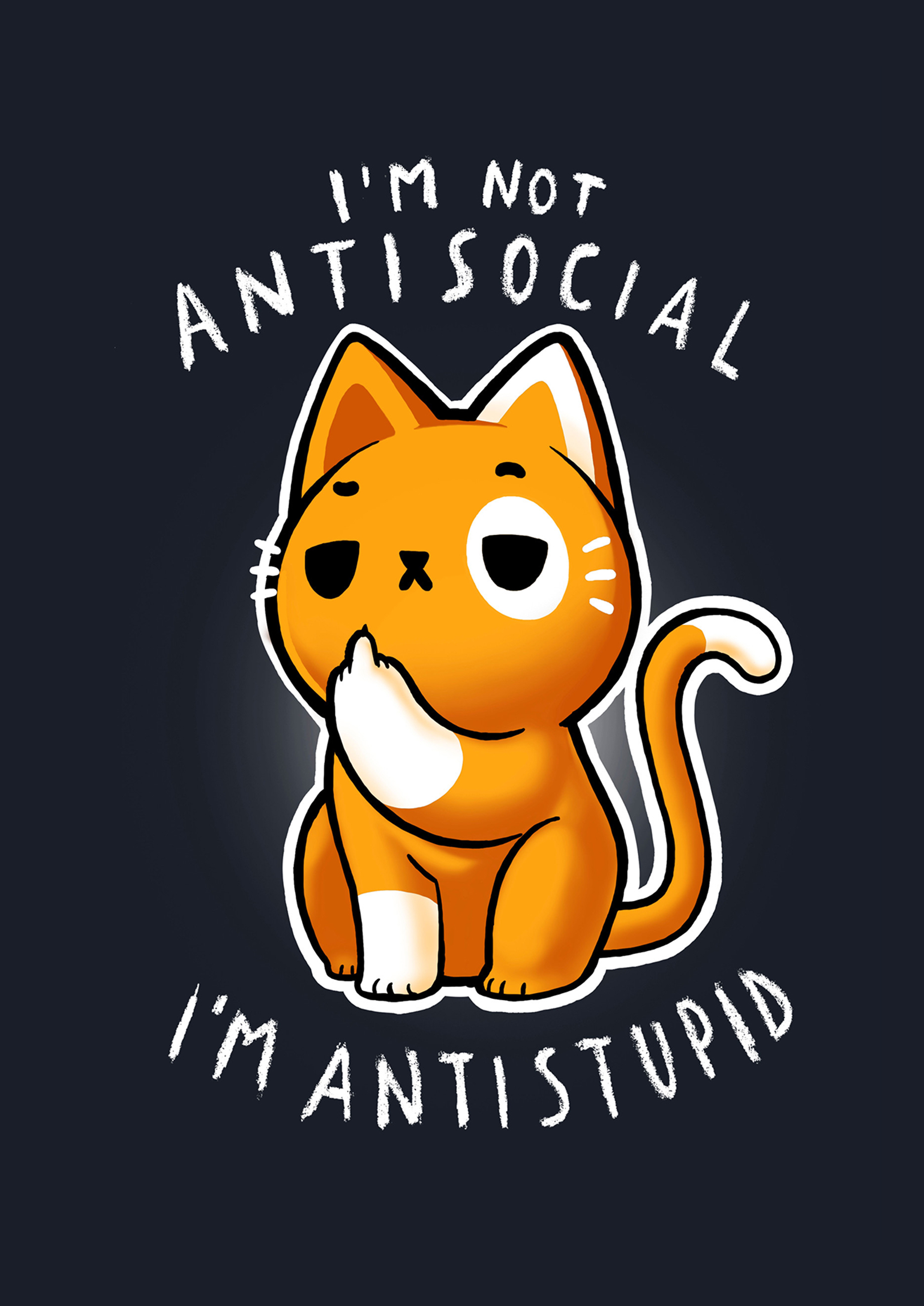 I'm Antistupid metal poster artwork