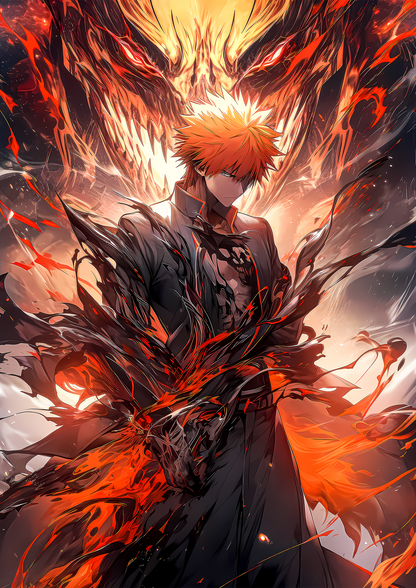Ichigo Kurosaki Bleach metal wall art