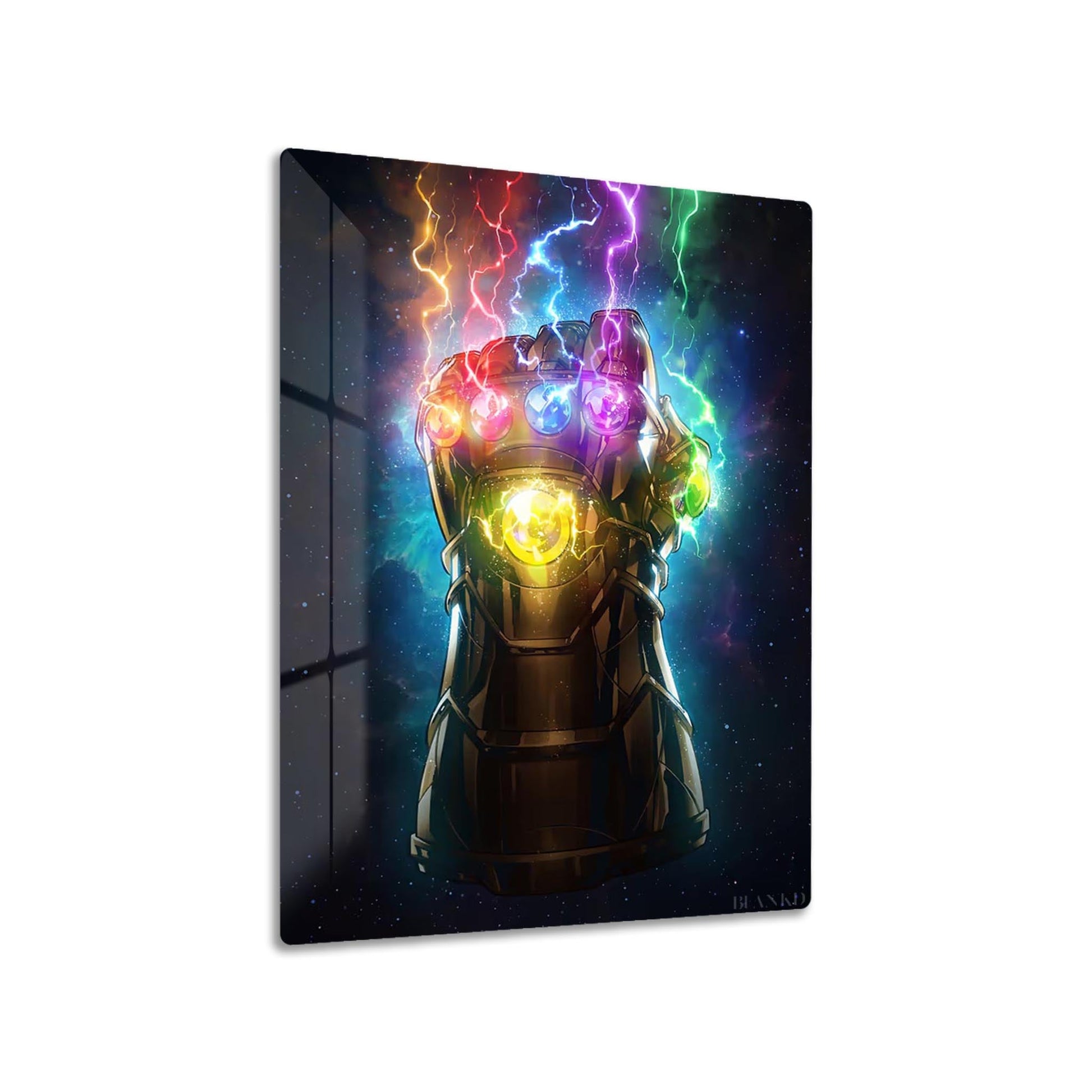 Infinity Gauntlet metal poster