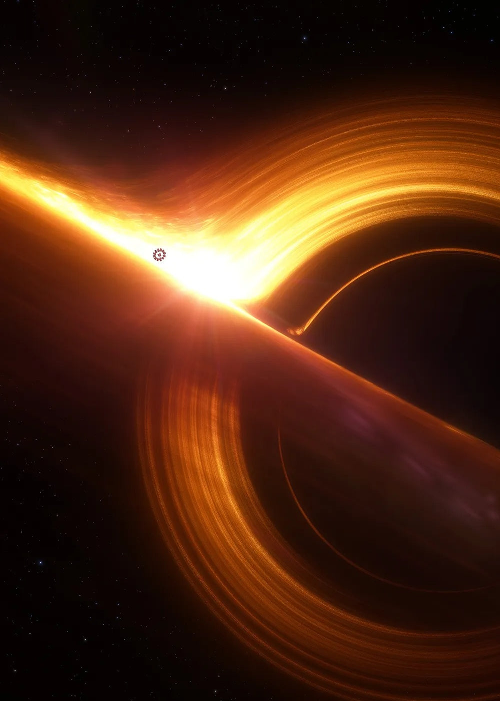 Interstellar Black Hole II metal poster artwork