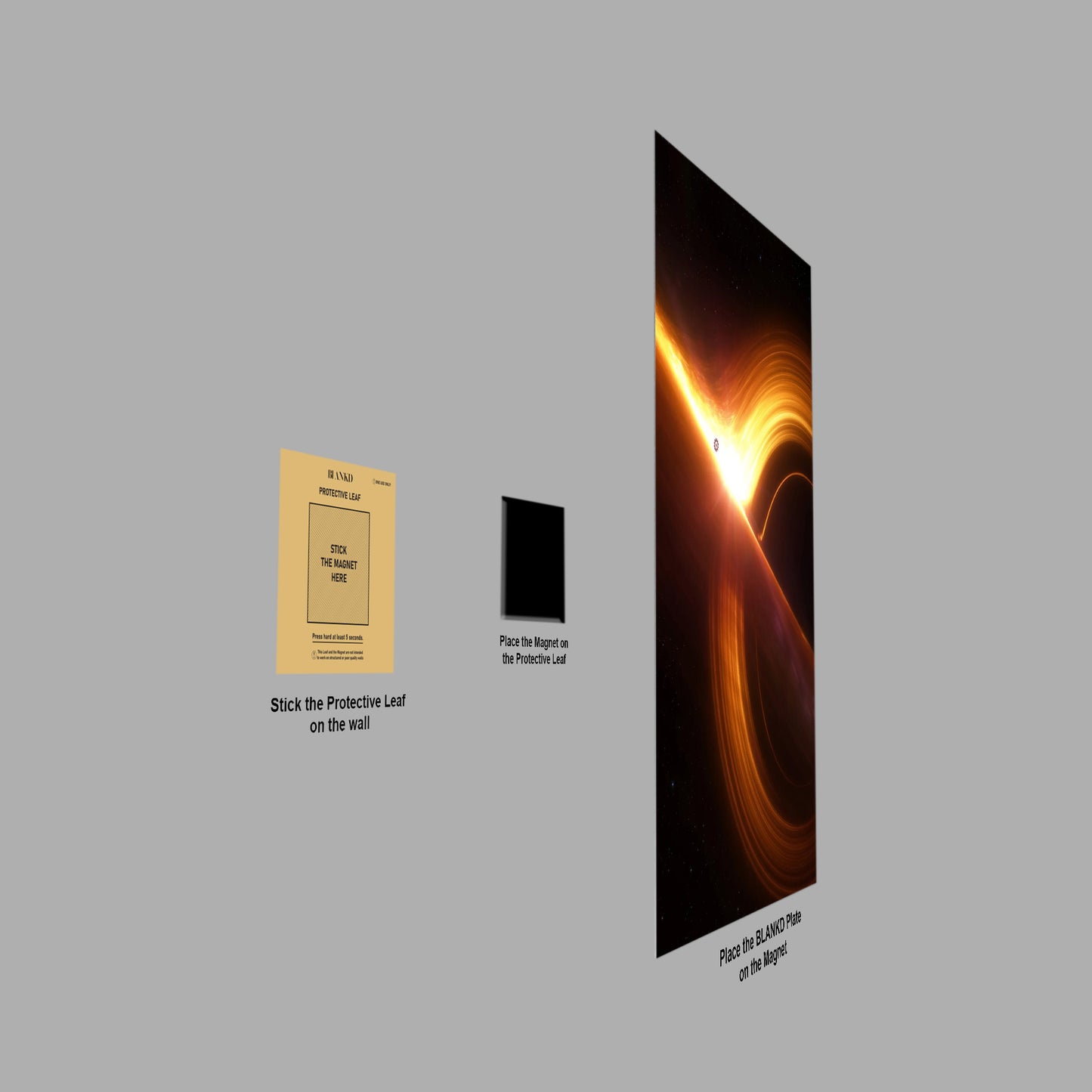 Interstellar Black Hole II poster close-up detail