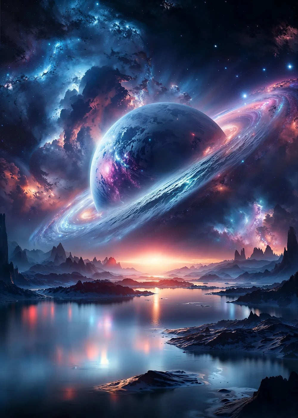 Interstellar Dreamscape metal poster artwork