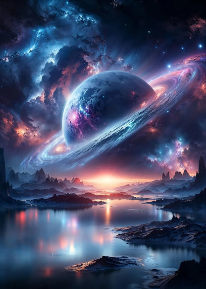 Interstellar Dreamscape metal poster artwork