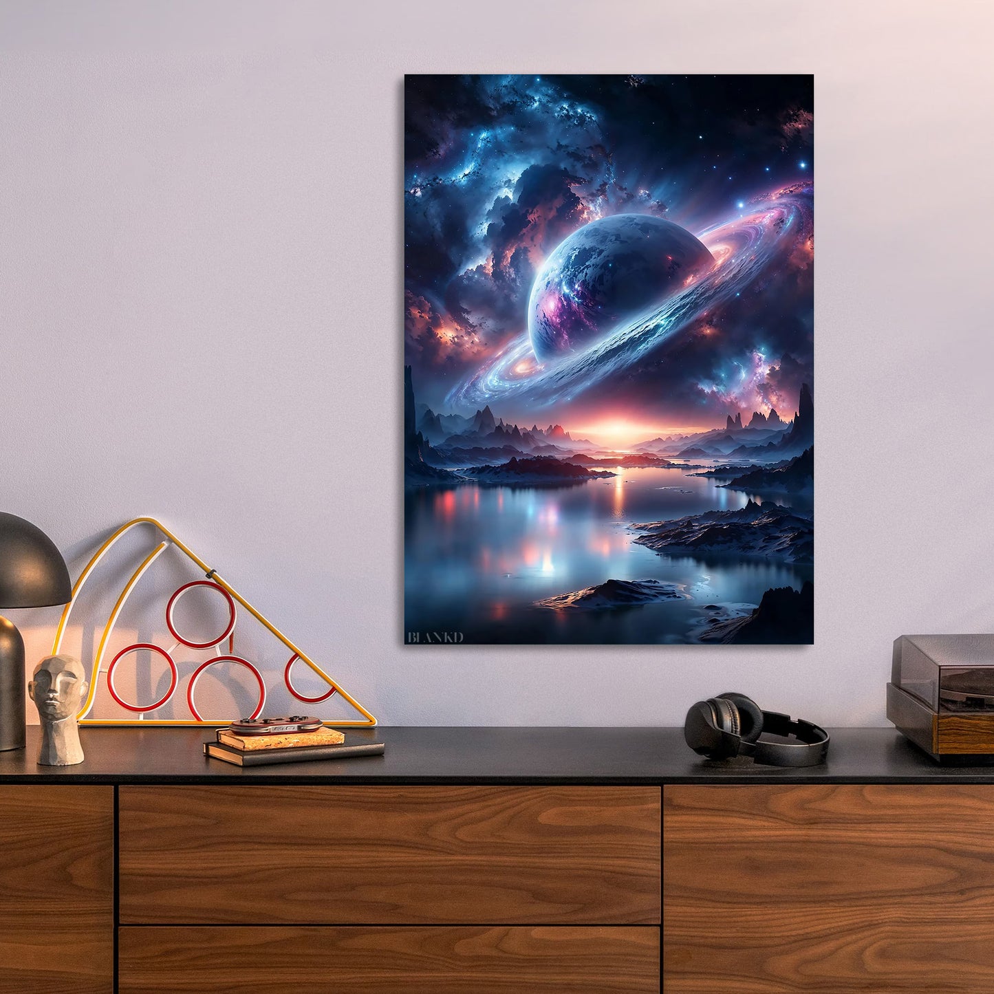 Interstellar Dreamscape metal poster size comparison