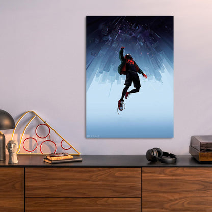 Miles Morales Spider Verse metal poster