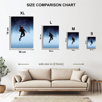 Miles Morales Spider Verse metal poster