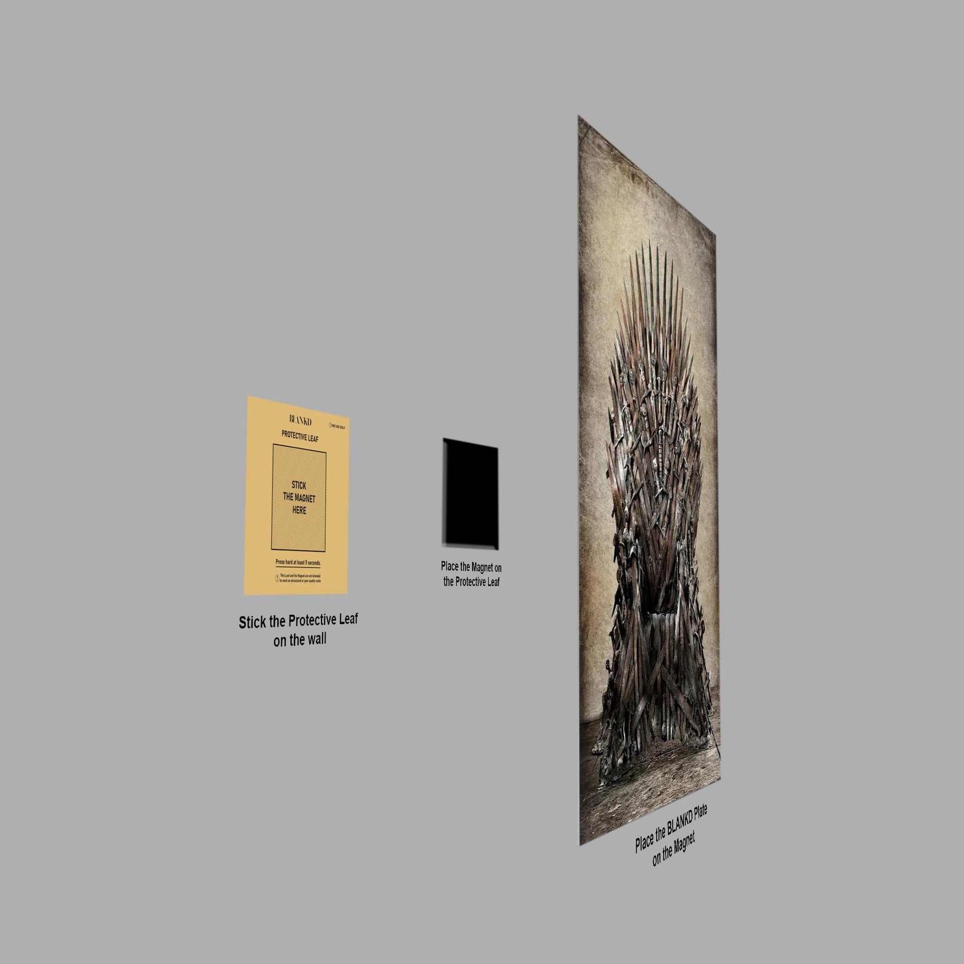 Game of Thrones Iron Throne metal poster