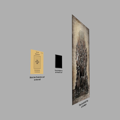 Game of Thrones Iron Throne metal poster