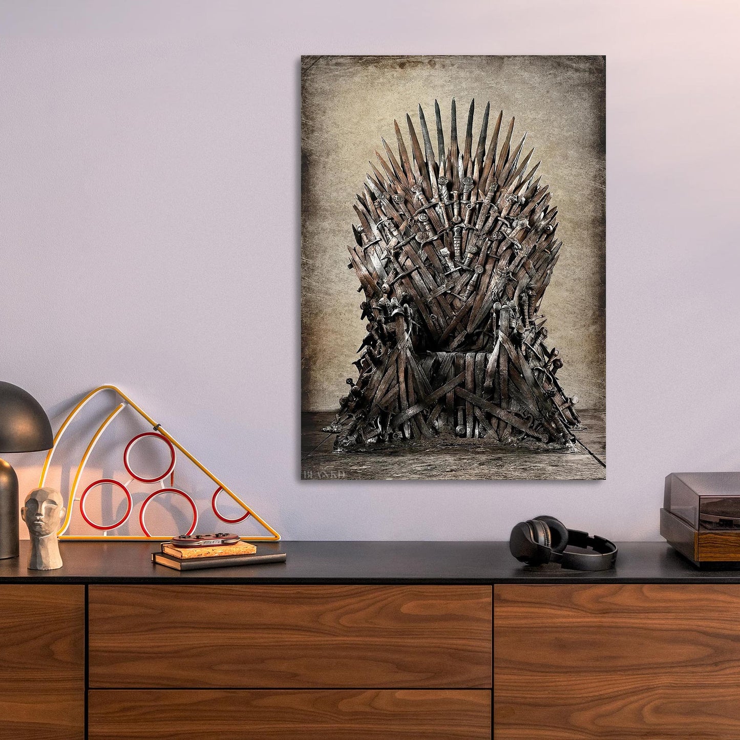 Game of Thrones Iron Throne metal poster