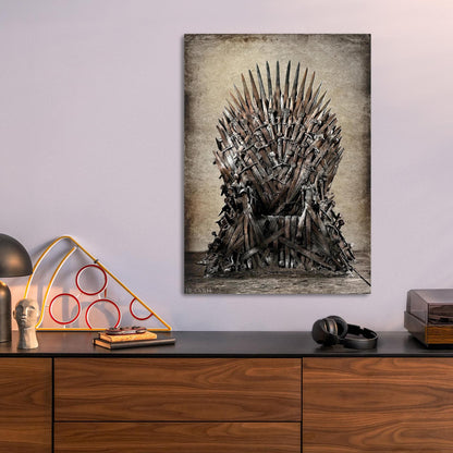 Game of Thrones Iron Throne metal poster