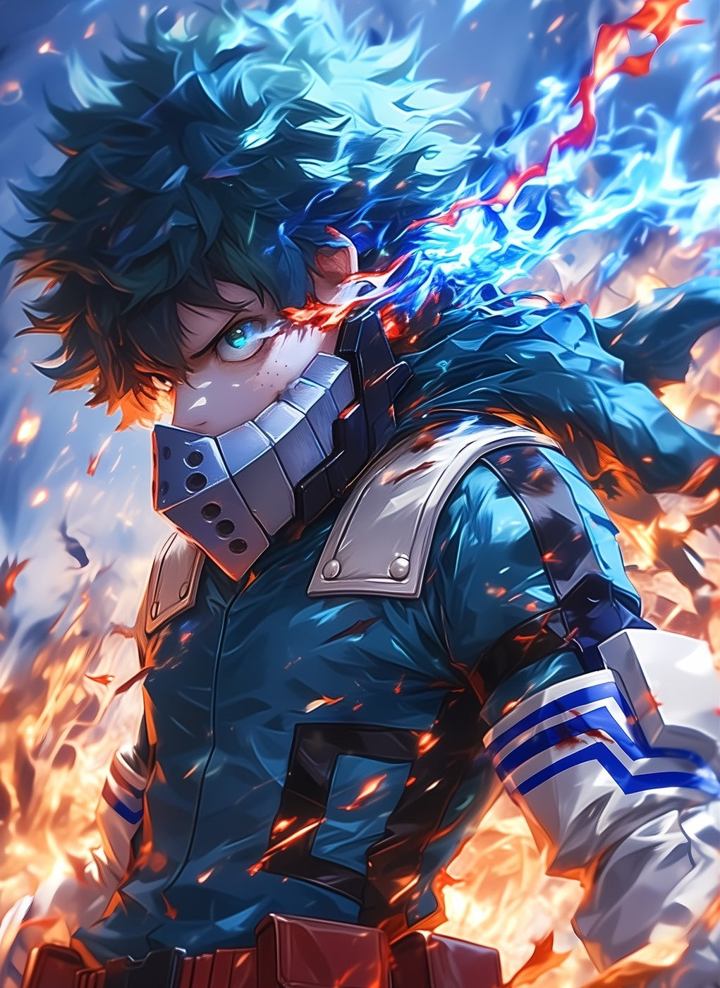 Izuku Midoriya metal poster artwork