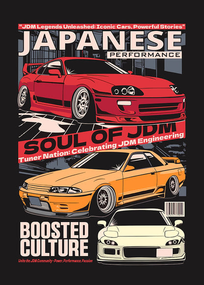 JDM Car Culture metal poster artwork