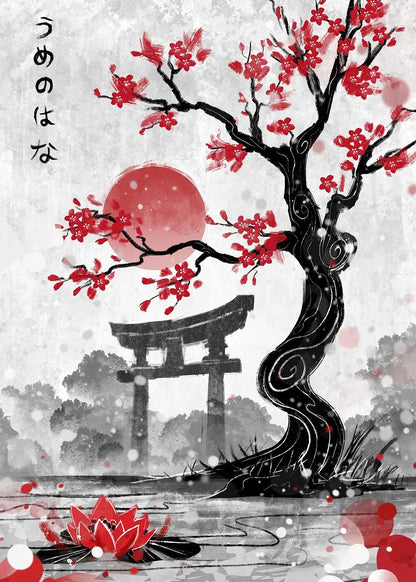 Japanese Garden metal poster artwork