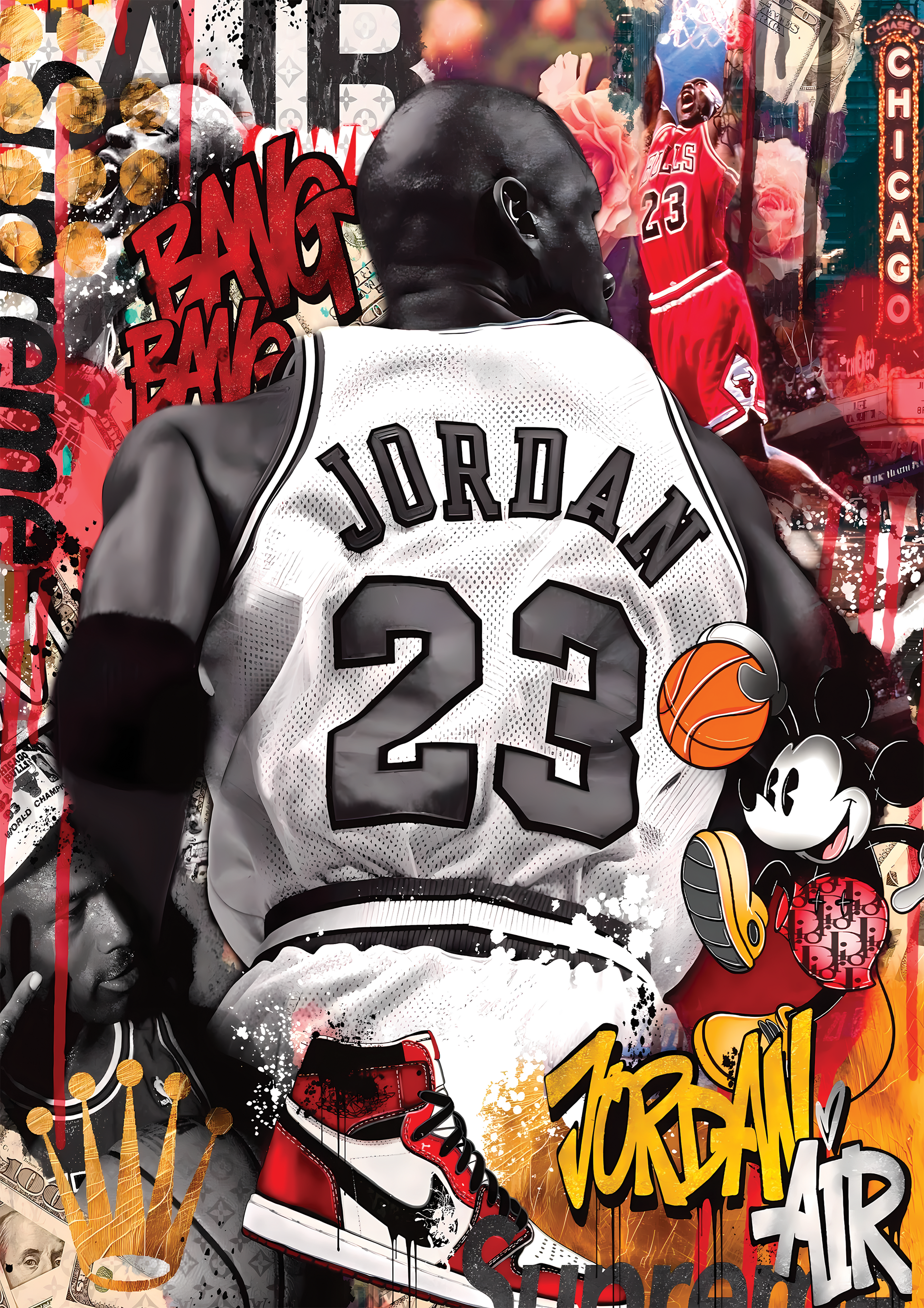 Jordan Air metal poster artwork