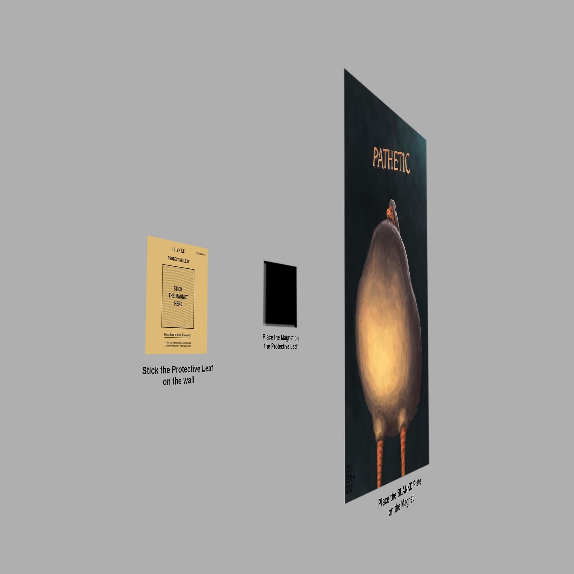 Judgmental Duck metal poster