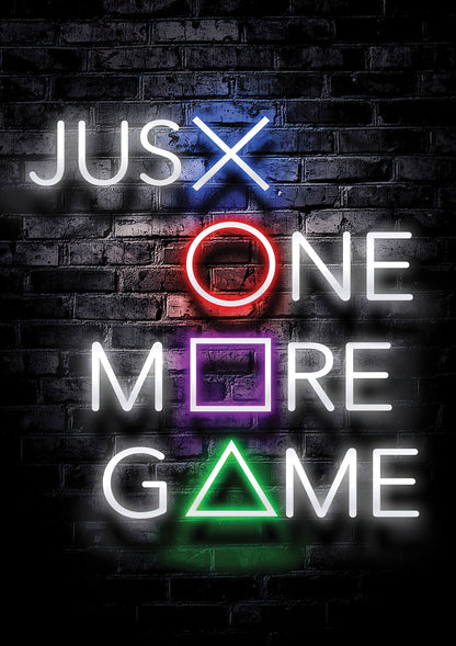 Just One More Game metal poster artwork