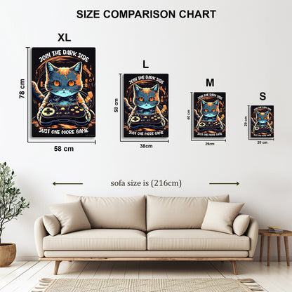 Just One More Game metal wall art in styled room setting