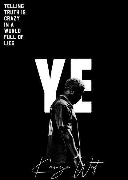 Kanye West 2 metal poster artwork