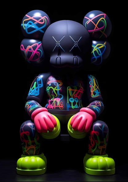 Kaws Mouse metal poster artwork