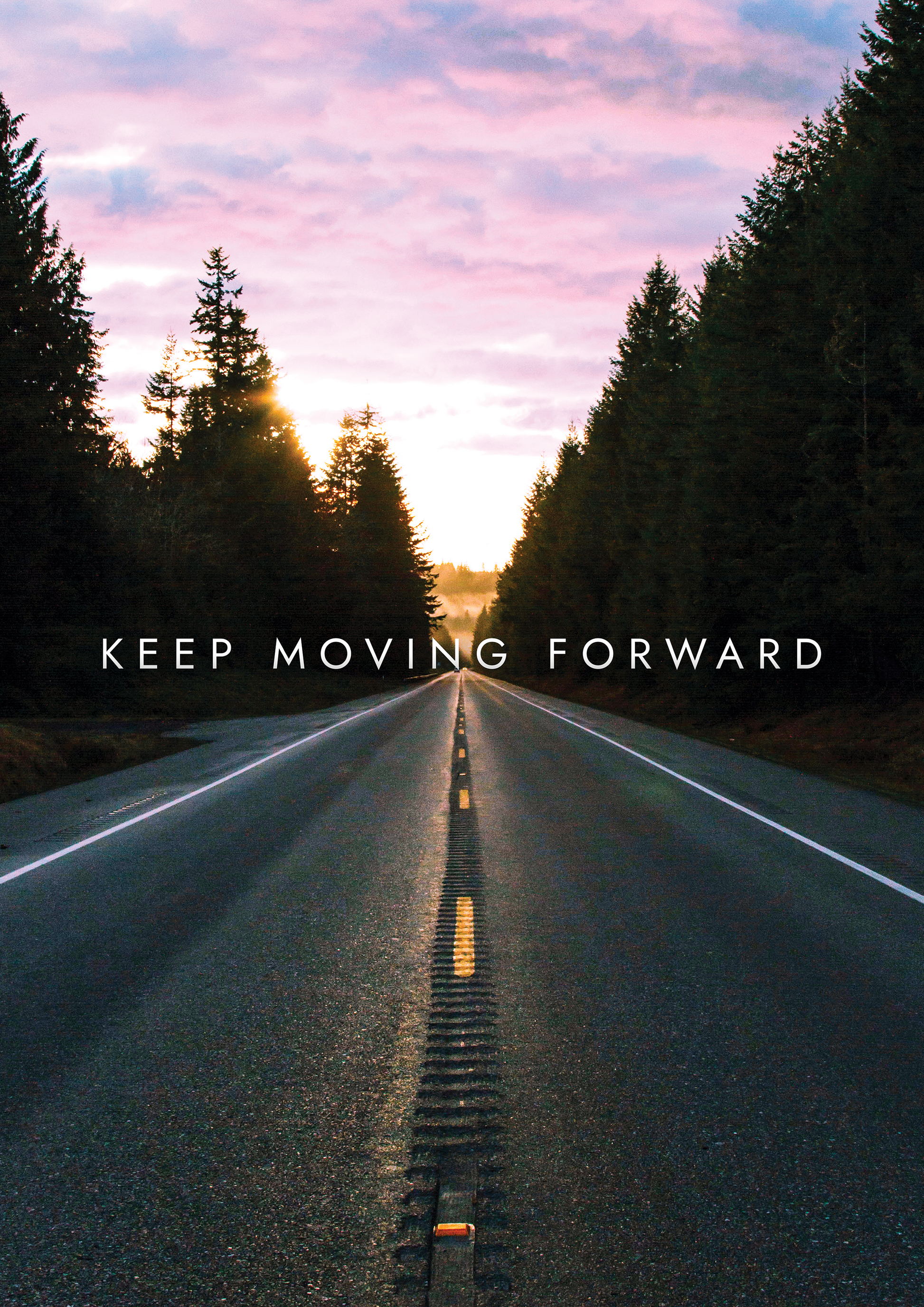 Keep Moving Forward metal poster artwork