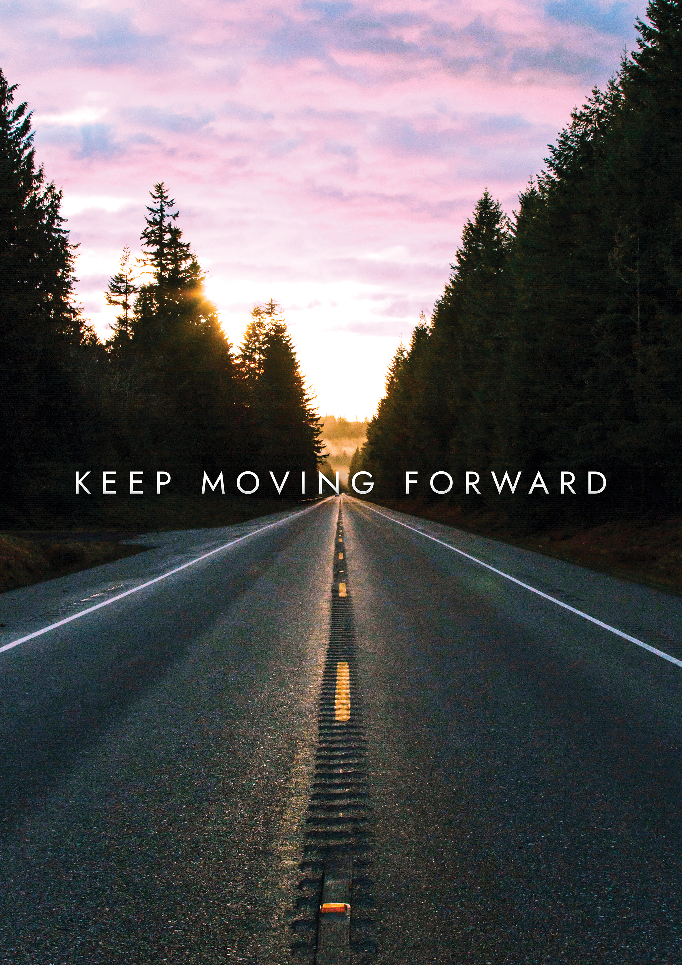 Keep Moving Forward metal poster artwork