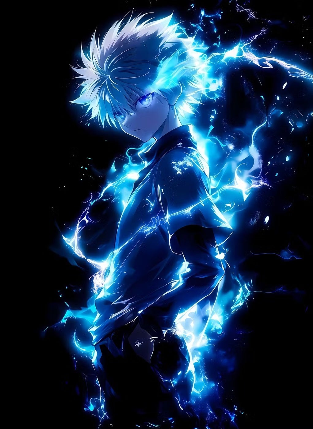Killua Zoldyck 2 metal poster artwork