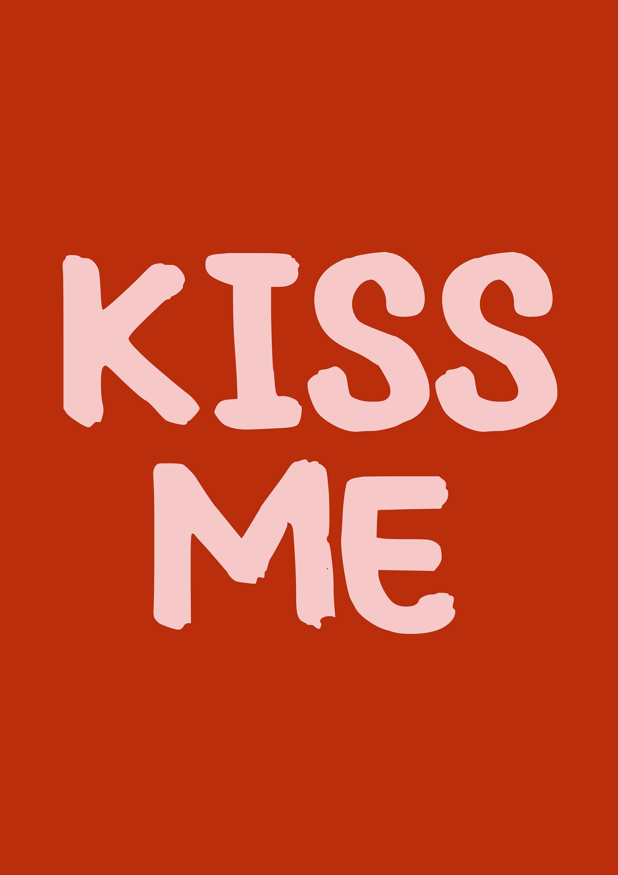 Kiss Me metal poster artwork