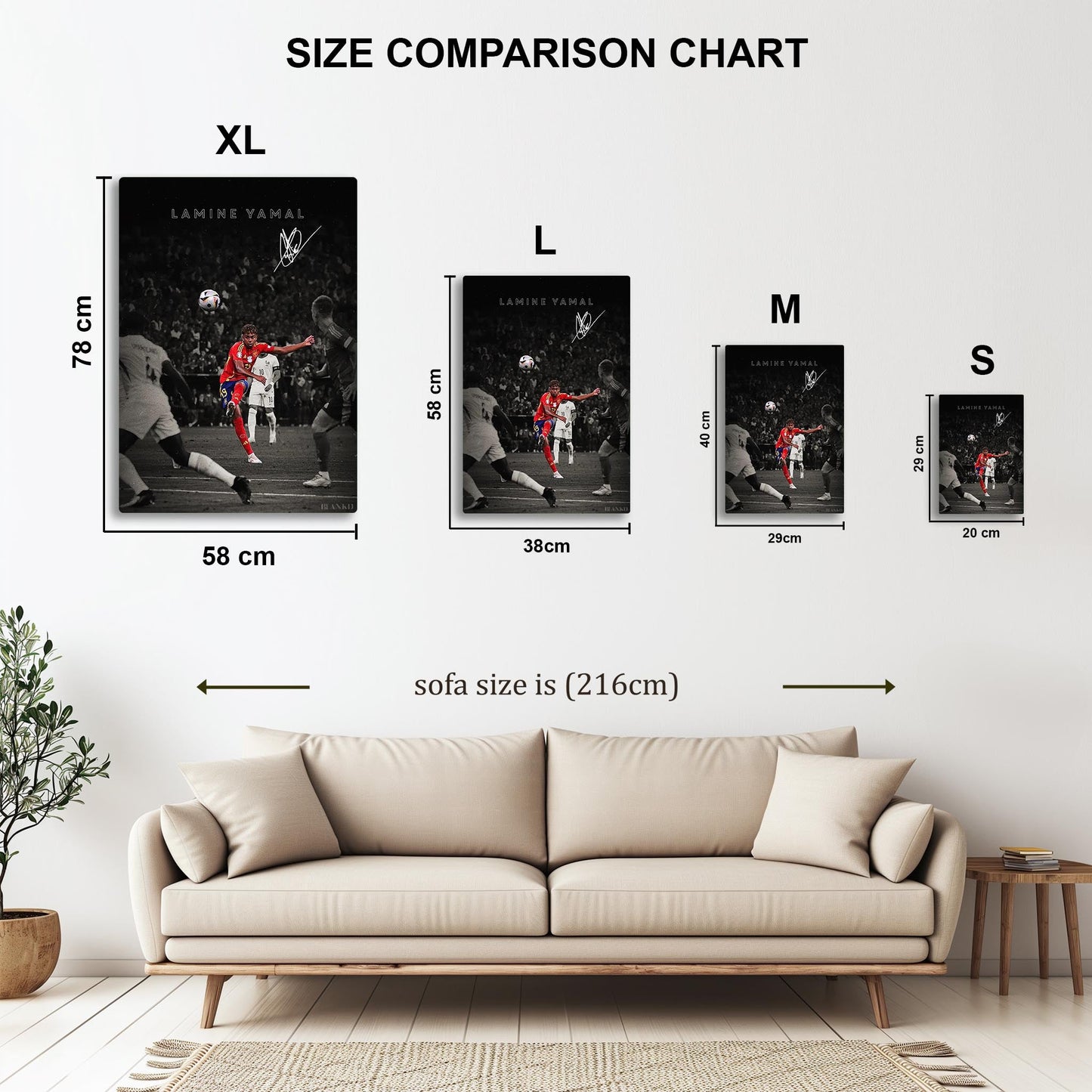 Lamine Yamal metal poster