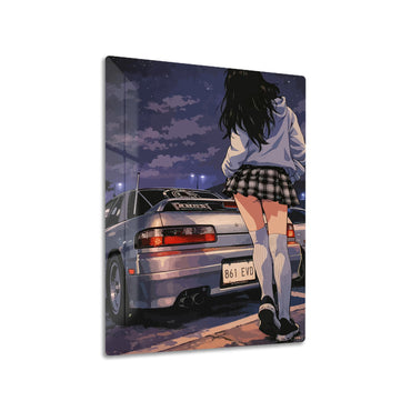Anime Girl Sports Car
