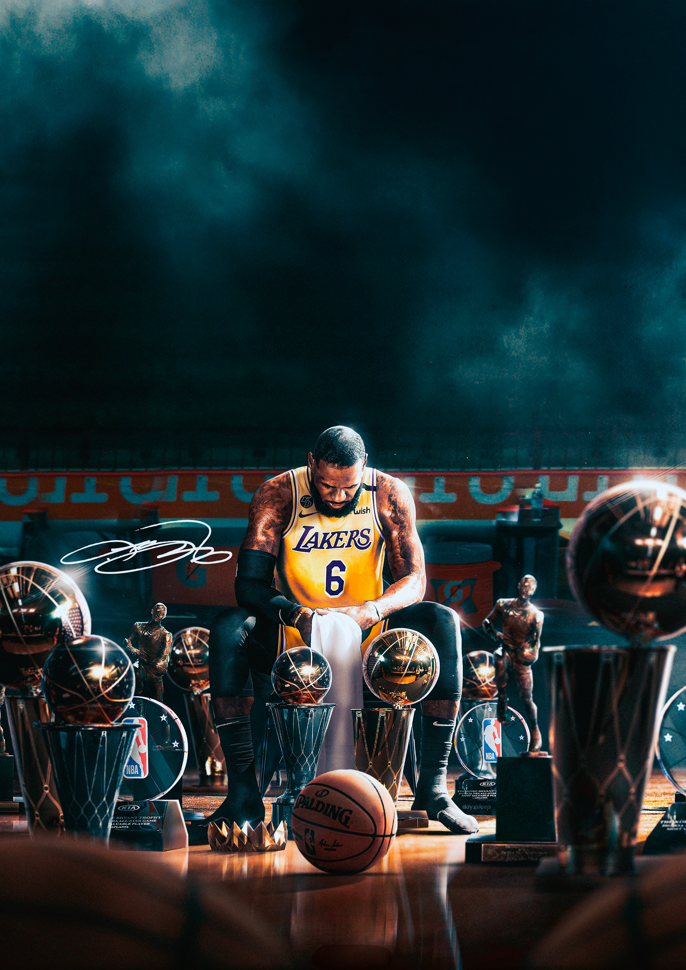 Lebron James metal poster artwork