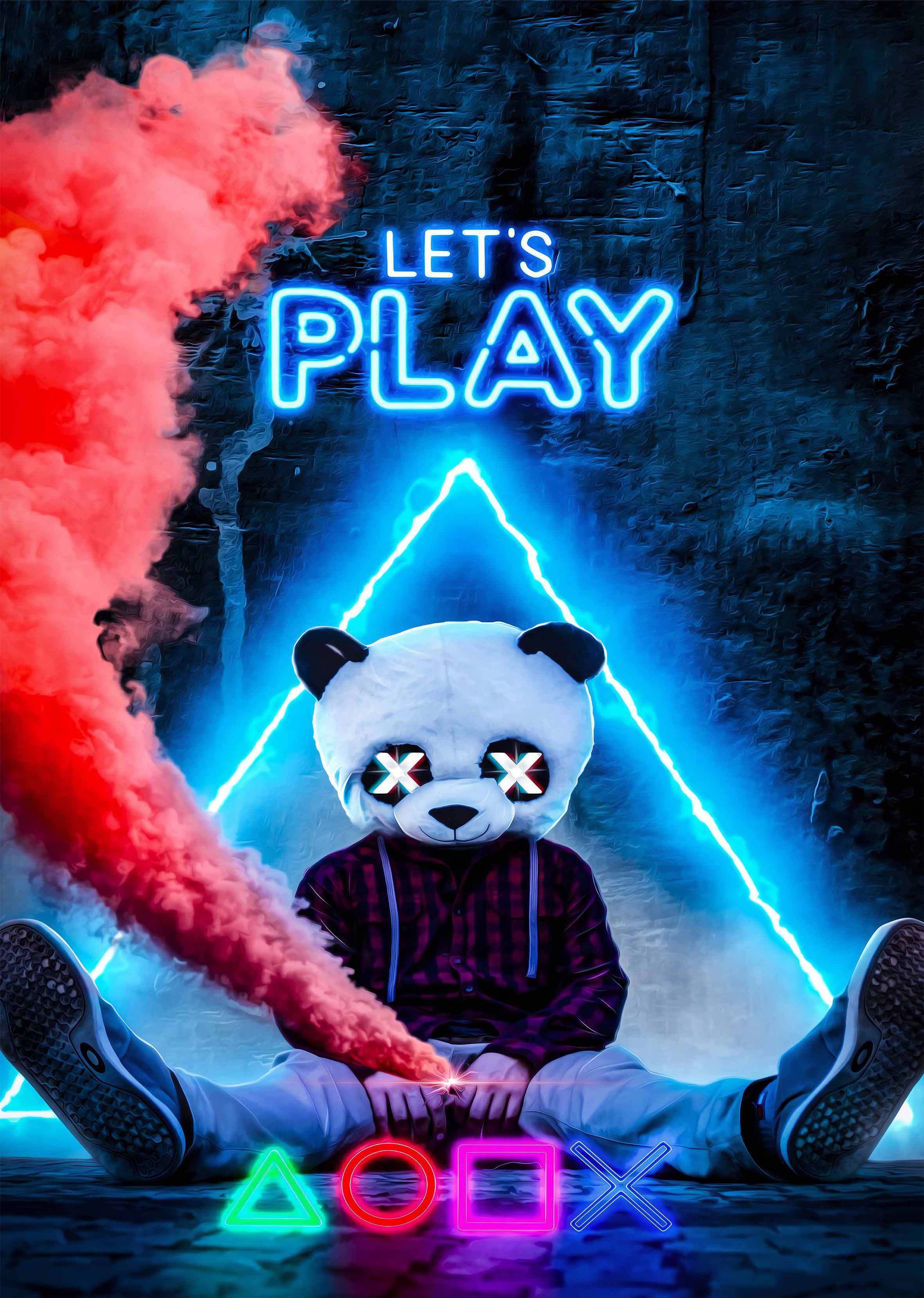 Lets Play metal poster artwork
