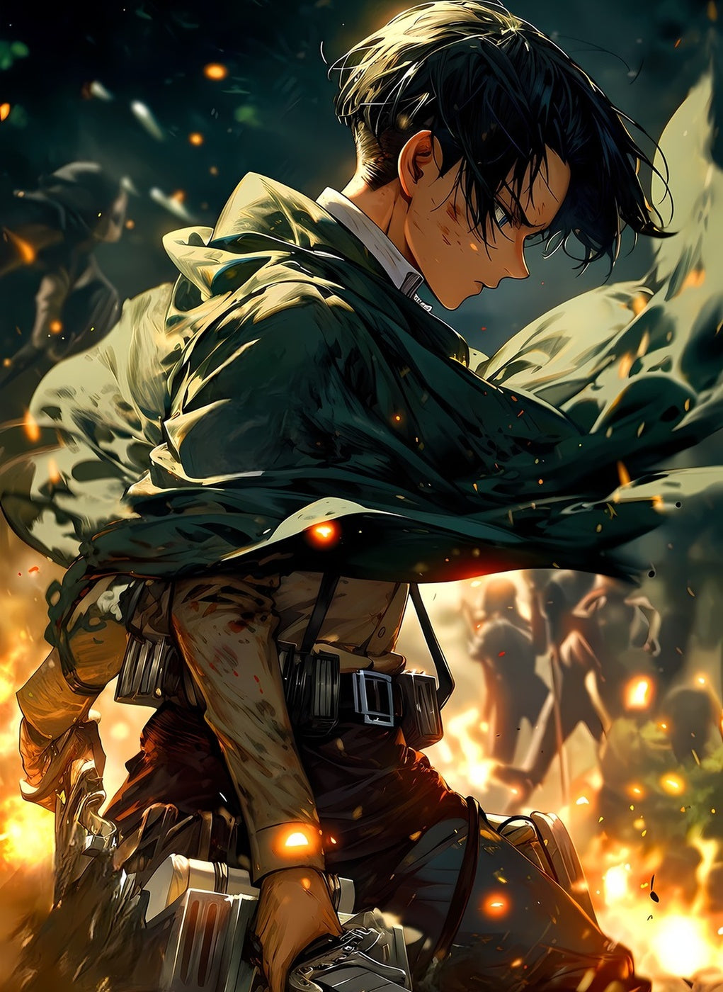 Levi Ackerman metal poster artwork