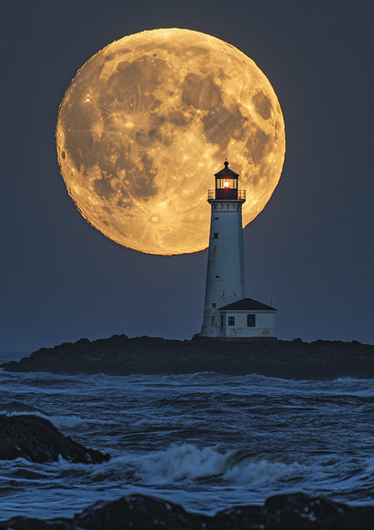 Lighthouse 2 metal poster artwork