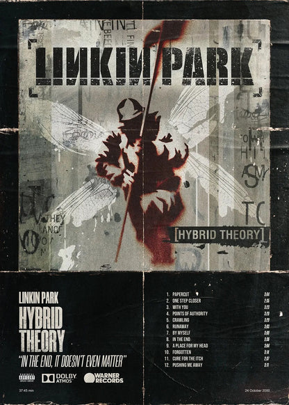 Linkin Park Hybrid Theory metal poster artwork