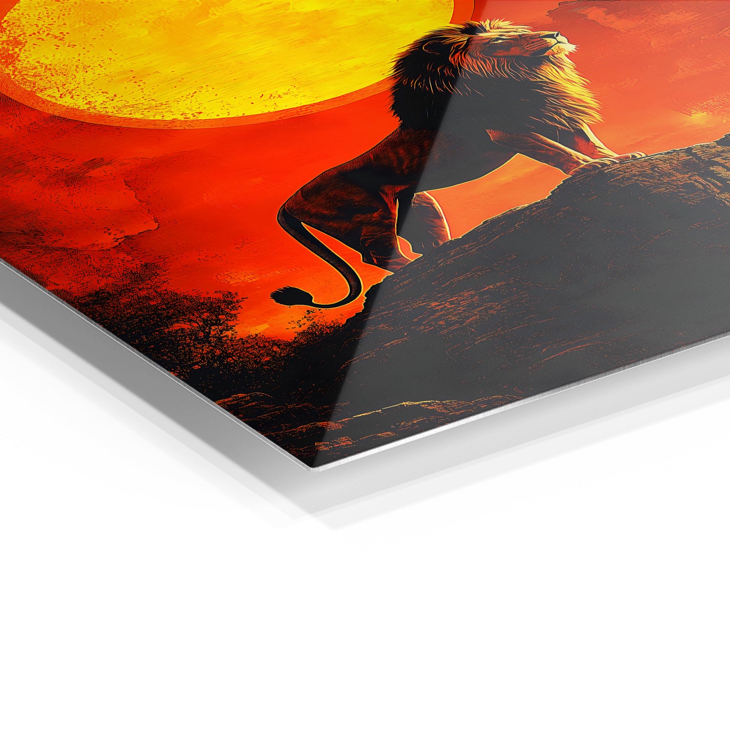 Lion on a Cliff