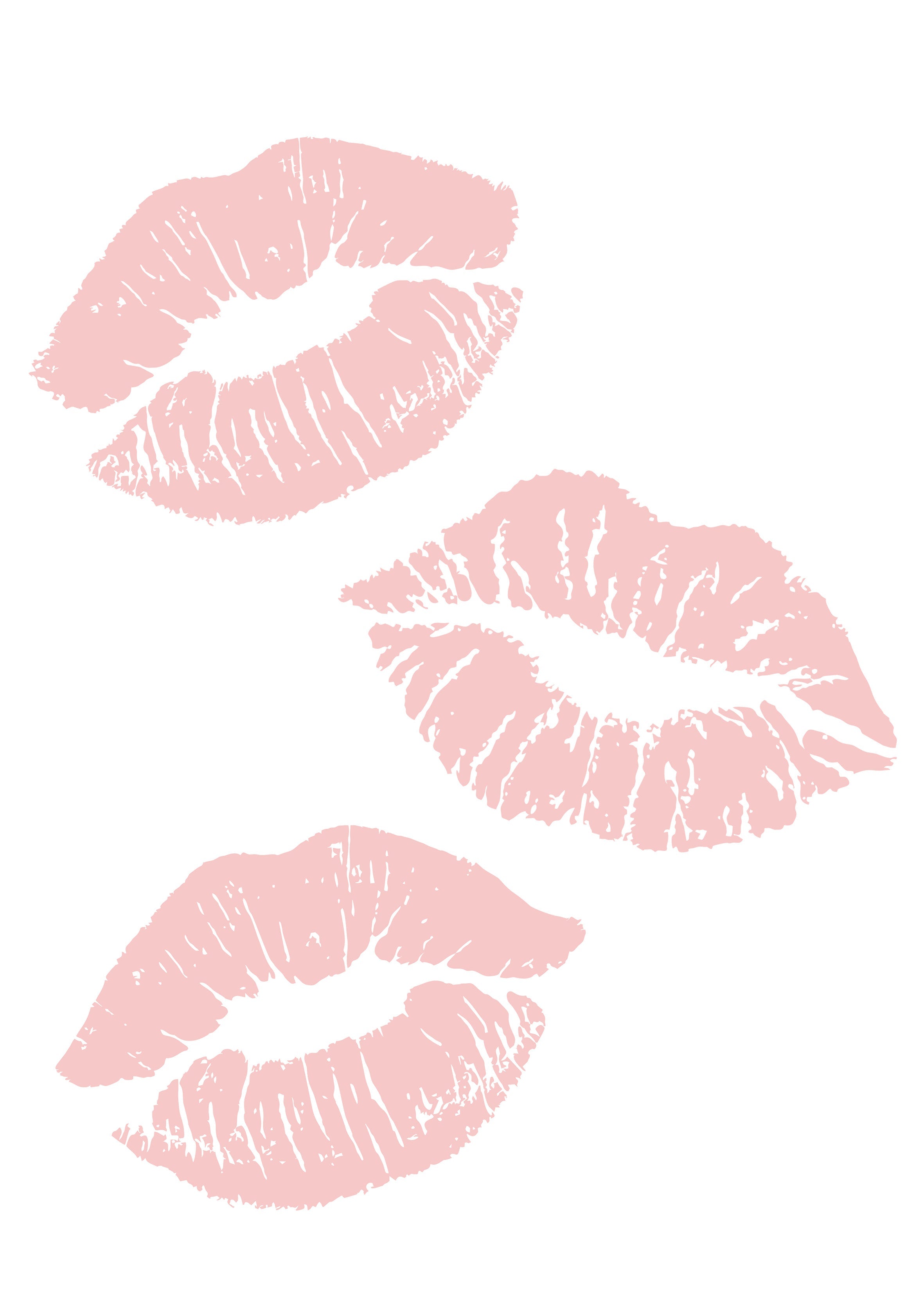 Lips Pink metal poster artwork