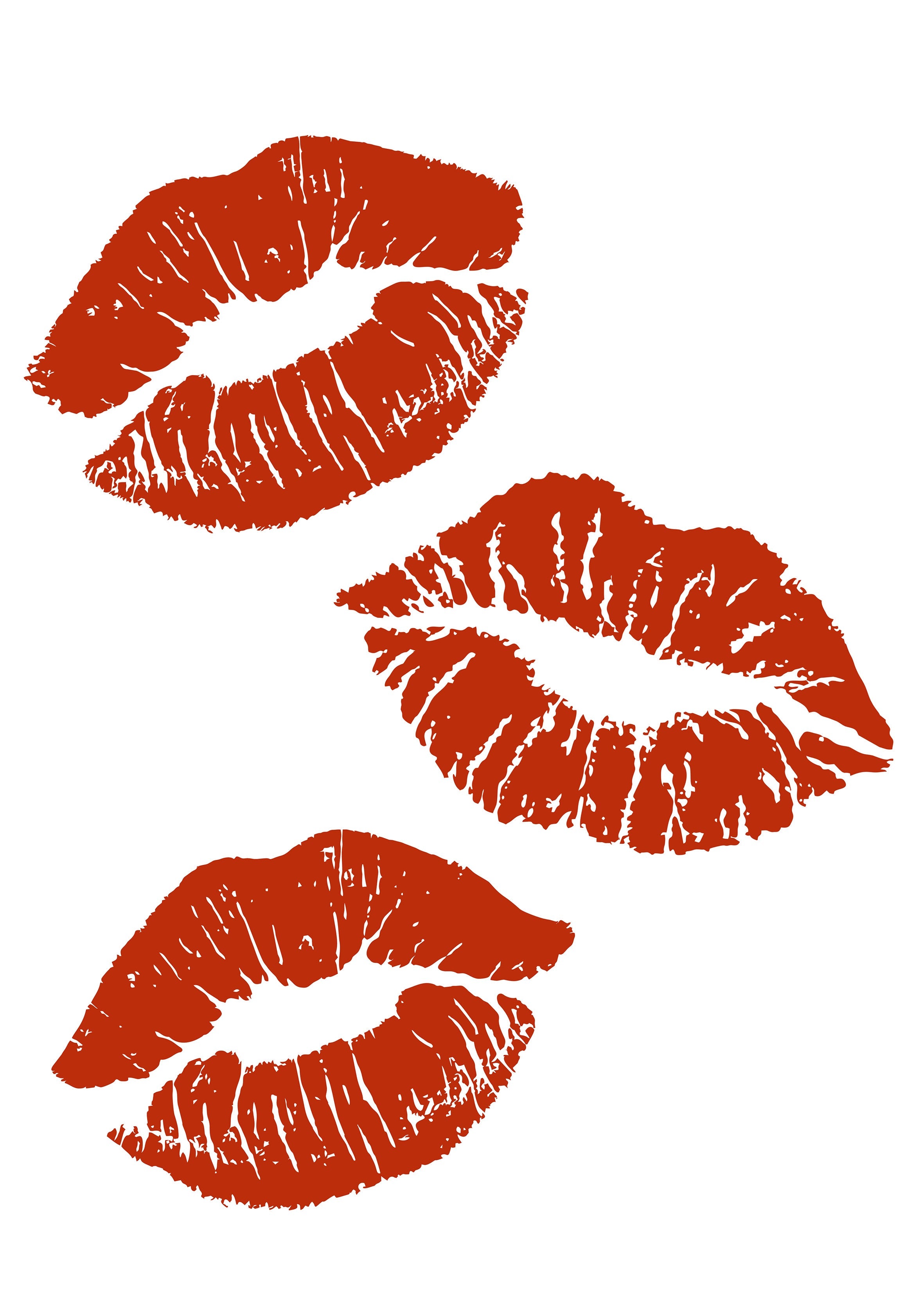 Lips Red metal poster artwork