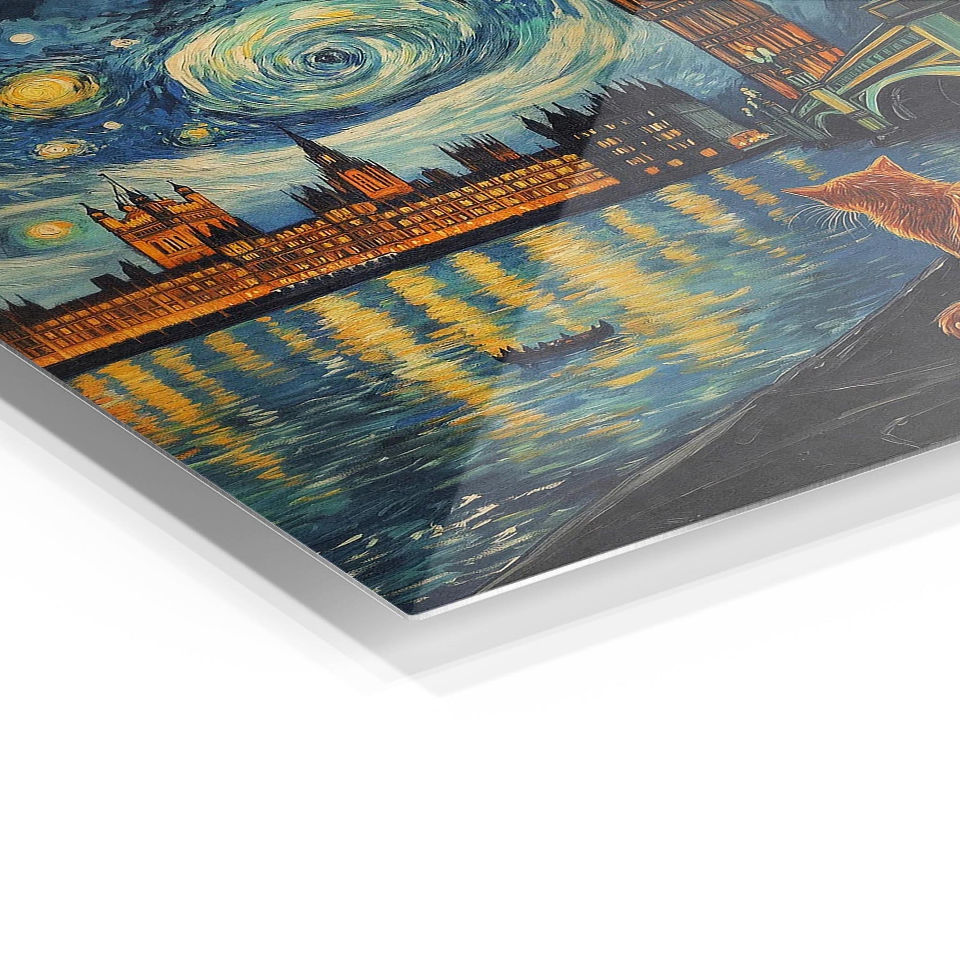 London Night Sky metal poster