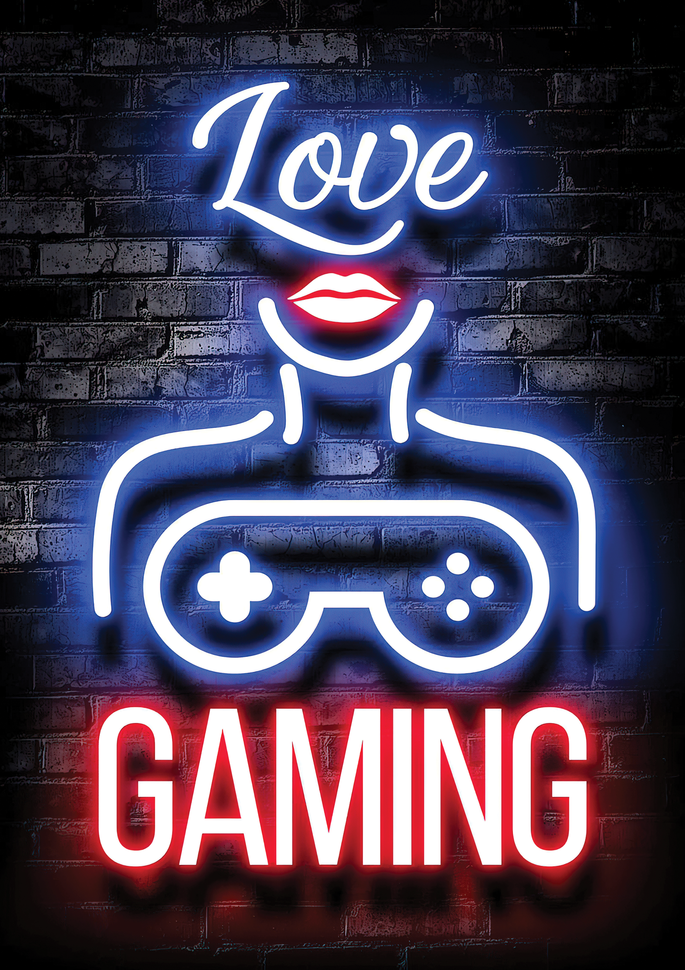 Love Gaming metal poster artwork