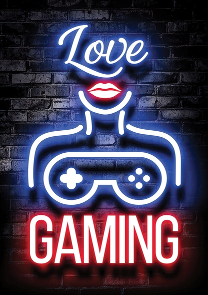 Love Gaming metal poster artwork