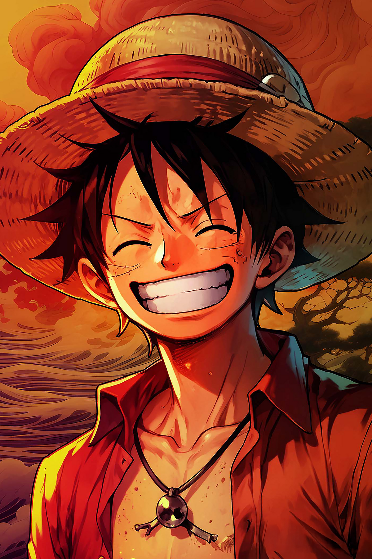 Luffy 2 metal poster artwork