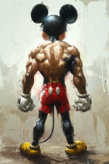 M.Mouse Muscle metal poster artwork