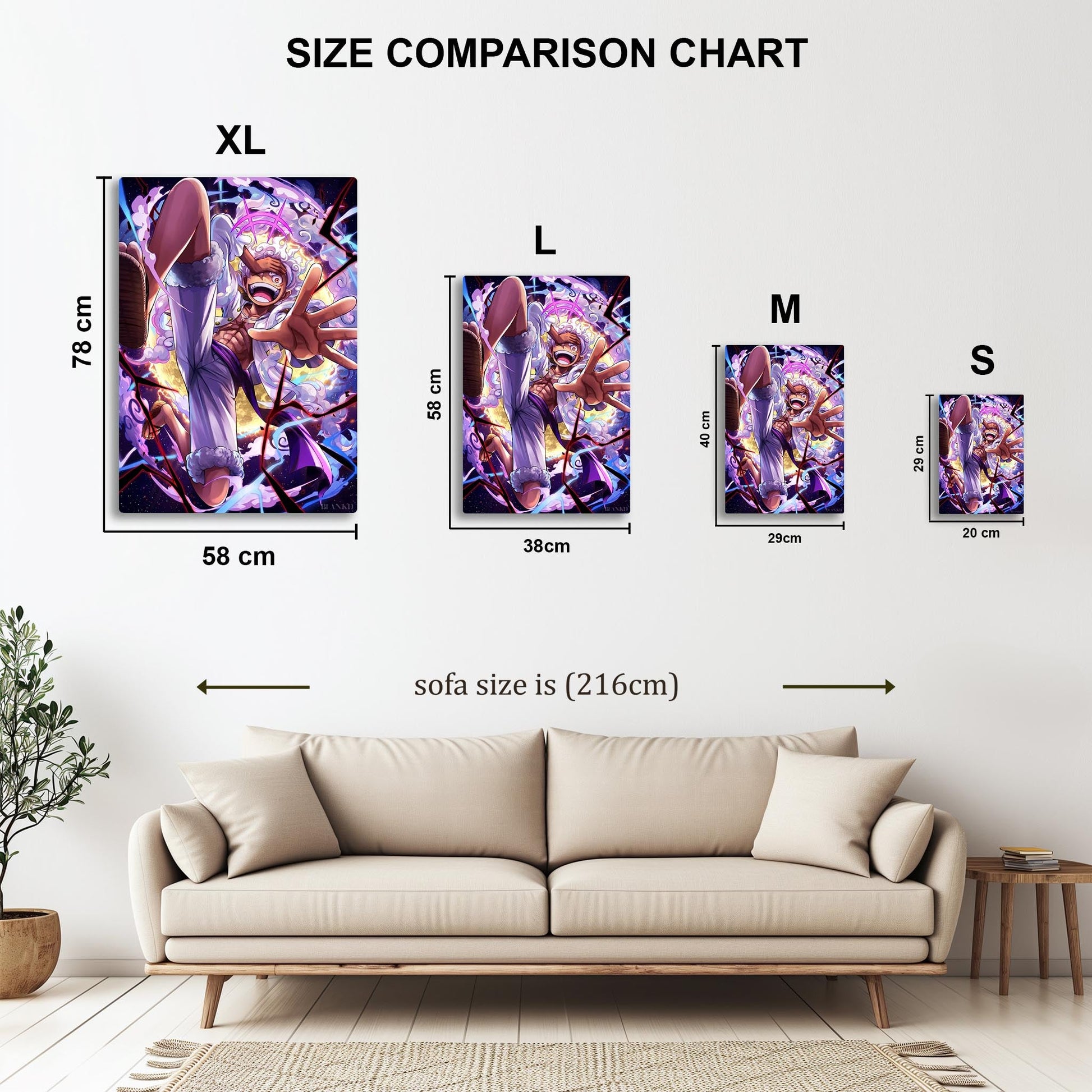 Monkey D. Luffy metal poster