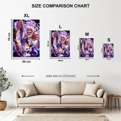 Monkey D. Luffy metal poster