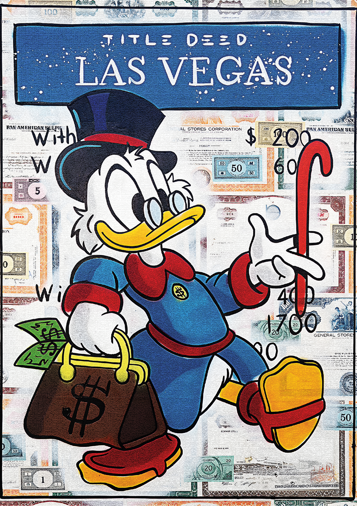 McDuck Las Vegas metal poster artwork